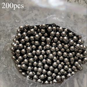 TEMU 200개의 정밀한 스틸 볼, 5mm/6mm/8mm, 고품질의 철제 베어링으로 다듬어진 마감 - 자전거 베어링, 산업 장비 및 롤링 볼 롤, 자전거 액세서리 | 세련된 금속 마감 | 내구성이 뛰어난 스틸 볼, 자전거 베어링