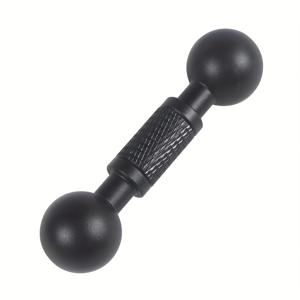 TEMU FEICHAO 헤비듀티 자전거//액션 카메라 마운트 - 듀얼 볼 조인트가 있는 헤비듀티 익스텐션 조인트, 17mm 어댑터, 64mm 길이, 자전거, , DJI와 호환, 부드러운 모션 녹화를 위한 - 진동 및 충격 저항을 위한 견고한 구조 - 17mm 커넥터와 호환 - 알루미늄 합금 구조 - 스포츠 카메라 및 장치에 이상적