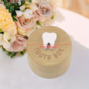 TEMU 1개 3D 나무 조각 치아 요정 상자, 치아 요정 기념품 상자, 귀여운 치아 보관함, 크리스마스, 할로윈, 추수감사절, 새해 선물, 발렌타인데이 선물로 완벽한 선물