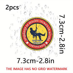 TEMU 2개 고급 구조 기술자 비닐 데칼 - 매트 마감 자체 접착 강렬한 그래픽 구조 기술자 만화 디자인 스티커, 자동차, 노트북, 헬멧, , 공구함, 냉장고 및 전기 스쿠터용 - 긴 지속성 접착제, 응급 서비스 애호가를 위한 내구성 있는 비닐 데칼, 모터사이클 액세서리, 역동적인 일러스트레이션|전기스쿠터