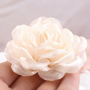 TEMU 2개/팩 핸드메이드 패브릭 메쉬 인조 장미 - 리얼리스틱 시뮬레이션 플라워, DIY 웨딩 드레스 데코, 헤어 클립, 여름 데이 & 어머니날 액세서리, 부케 소품, 반짝이는 마감, 섬세한 꽃잎 디자인