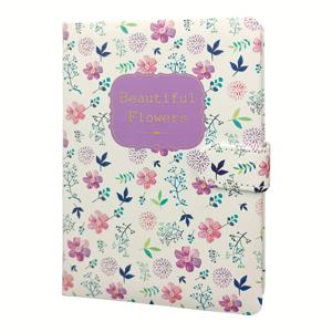 TEMU 여성을 위한 아름다운 꽃 224페이지 두꺼운 노트북, 