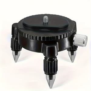 TEMU 수평 조절 조절 베이스 스탠드 액세서리 | 범용 적외선 녹색 조명 벽 및 바닥 수평 조절 도구, 금속, 미충전