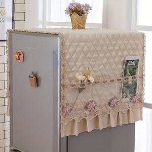 TEMU 55x140cm 냉장고 신형 싱글도어 소프트 세탁기 커버 타월 캐비닛 장식 커버