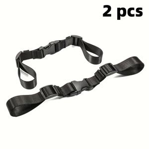 TEMU 2개 조절 가능한 백팩 가슴 스트랩, 미끄럼 방지 버클 - 하이킹, 캠핑, 여행용 내구성 있는 나일론 오픈 클로저 디자인 - 강화된 적재 용량, 안전한 착용감, 심플 스타일 (블랙), 하이킹 백팩, 캠핑 장비 필수품, 간단한 기능적 디자인, 튼튼한 구조, 야외 모험용, 경량 액세서리, 보강된 솔기, 스트랩온 조정기