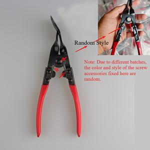 TEMU 중량 차량 트림 클립 제거 도구 - 밴 도어 패널, 파샤 및 대시 업홀스터리용 다목적 플라이어 - 인간 중심적 빨간 고무 핸들, 내구성 있는 금속 구조 - DIY 및 전문 사용에 이상적, 차량 도어 패널 제거 도구, 차량 유지 보수 도구, 인간 중심적 핸들, 내구성 있는 구조