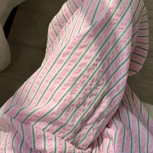 TEMU 부드럽고 귀여운 핑크 체크 롱 팬츠, 스타일리시하고 루즈핏의 캐주얼 트라우저, 여성용 신상 하이엔드 다용도 홈 팬츠, 모든 계절에 적합, 산책복으로 착용 가능.