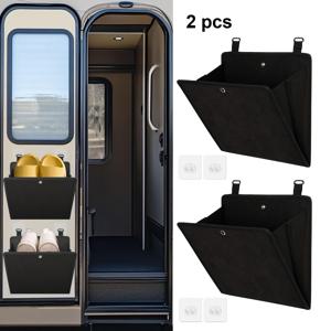 TEMU 2/4개 벽걸이 신발 정리대, 접이식 문걸이형 RV 신발 보관함 대용량 포켓 & 미끄럼방지 스트립 포함, 캠핑카, 기숙사, 아파트를 위한 공간절약 슬림 디자인 - 드릴 없는 쉬운 설치, 사이즈 8까지 신발 수납 가능, 기숙사 룸 정리, 캠핑 액세서리, 통기성 부직포, 미끄럼 방지 포켓 라이너, 내구성 있는 구조, 아파트 거주자용|신발정리대