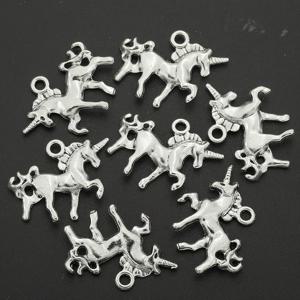 TEMU 10개 유니콘 장식 - 3D 동물 패턴, 빈티지 합금 대형 구멍 목걸이, 손수 짠 가방, 발목, 귀걸이, 열쇠장 - DIY 보석 만들기 액세서리, 유니콘 액세서리, 공예 용품, 장식 장식, 세밀한 디자인