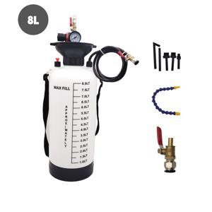 TEMU 2.11갤런 (8L) 변속기 오일 교환 도구, 공압 유체 추출기 디스펜서 세트, 충전 펌프 + ATF 어댑터 5개, 자동차에 적합, 효율적이고 노동력 절약형 오일 교환 도구.