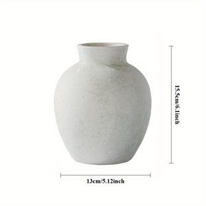 TEMU 소박한 스타일의 세라믹 꽃병, 모던 플로럴 장식, 거실용 빈티지 홈 데코, 와비-사비 감성의 플로럴 디스플레이, 홈 데코 및 친구 및 가족을 위한 선물로 적합.