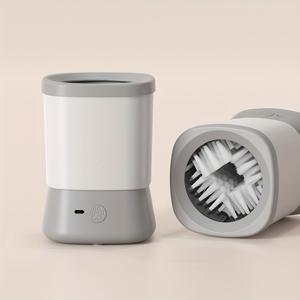 TEMU 펫 케어 필수품, 1200mAh 배터리, USB 펫 클리너 - 부드럽고 영양 가득한 소형~중형 반려동물용 - 실내외 사용 가능, 건강한 발톱을 위한 위생 솔루션, 강아지와 고양이용 발 세척 컵