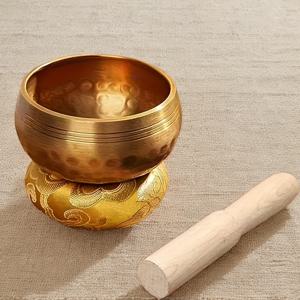 TEMU 칭시 3.15인치 티베트/뮤직 볼 - 타악기 스틱 & 골든 링 패드 포함 - 명상, 요가, 휴식용 - 휴대용 홈 및 여행용, 진정 사운드 힐링 악기, 명상 액세서리, 섬세한 조각 디자인, 웰빙 추구자들을 위한 전통적 디자인, 마감, 마음챙김 도구, 영적 탐구자
