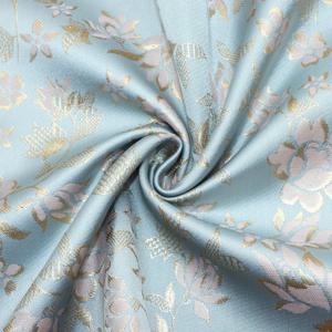 TEMU 금색 및 은색 자수 실이 특징인 자카드 원단 1개, 크기 57X19.68인치 (145X50cm). 꽃 자수 원단으로, 수제 파티 장식, 배경 장식, 테이블 장식에 이상적입니다.