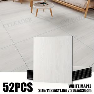 TEMU 26/52개입 두꺼운 고급 빈티지 우드 그레인 바닥 타일, 자가 점착 우드 그레인 효과, PVC 비닐 소재 바닥재, 간편한 떼어내어 붙이는 탈착식, 주방 및 욕실, 벽 및 바닥 개조, 거실, 침실에 간편한 설치