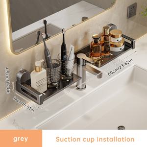 TEMU 1개 MUSURJOY 무드릴 샤워 선반 - 알루미늄 합금 프레임, 페인트 처리, 쉬운 설치, 나사 필요 없음 - 욕실 정리용, 소형 공간, 아파트, RV, 보트, 샤워 선반|욕실선반