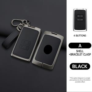 TEMU 동풍 르노 콜레오스 키 케이스, 콜레오스, 카자르 차량 전용 메탈 가죽 키 커버 남성용