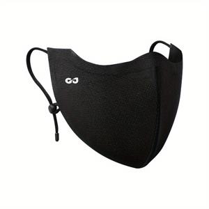 TEMU 1개 GOLOVEJOY 아이스 실키 섬유 패브릭 마스크 - 남녀 공용 경량 통기성 햇빛 차단, 사계절 야외 스포츠 & 사이클링, 눈 보호 기능 조절 가능, 다크, 캐주얼 웨어, 사이클링 장비, 세련된 디자인|마스크|KF94마스크|자외선차단마스크