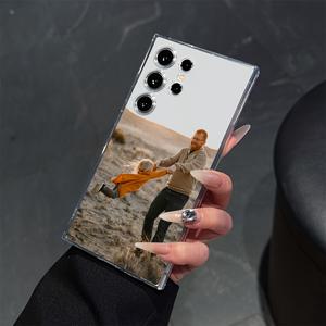 TEMU 휴대폰 케이스 - 삼성 노트10, 노트20, S20-S25 시리즈 폰용 맞춤형 마그네틱 폰 케이스, DIY 따뜻한 가족 사진, 충격 방지 및 낙하 방지 기능, 무선 충전 호환.