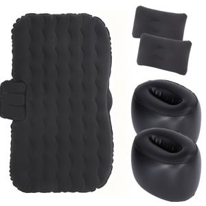 TEMU RV 에어 매트리스, RV SUV 차량 뒷좌석 쿠션 침대용, 야외 백시트 플랫 매트 여행 패드 캠핑 베드, 휴대용 접이식 PVC 벨벳 인플레이터블 에어 매트리스, 다기능 SUV 야외 여행 및 자동차 시트 침대 비치 캠핑|캠핑의자