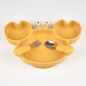 TEMU MT 3pcs/세트 어린이 식기 세트 - 미끄럼 방지 분할 접시, 유아용 스테인리스 스틸 포크&스푼, 쉬운 청소 BPA 프리