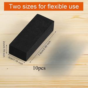 TEMU 10팩 강력 접착식 EVA 폼 패드 - 두꺼운 충격 방지 및 소음 감소 가구 & 침대 프레임 보호기, 홈 데코용 블랙 벽 안전 스토퍼
