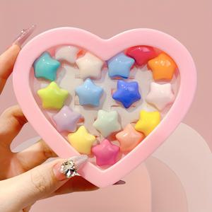 TEMU 16개 세트 패셔너블하고 귀여운 카툰 걸링 (박스 미포함), 여아용 액세서리, 신축성 있는 반지, 데일리 착용, 역할놀이, 파티, 학교 보상 및 휴일 선물