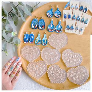 TEMU 7개 세트 바다 생물 수중 세계 폴리머 클레이 실리콘 몰드 - 고정밀 미니 몰드 - 수제 폴리머 클레이 귀걸이 및 펜던트 제작용