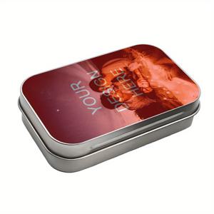 TEMU 1개 맞춤형 사진 금속 틴 박스 - 당신의 사진으로! 우아한 메탈릭 마감, 커플용 휴대용 보관함, 기념일, 결혼식, 가정, 사무실, 여행용 - 발렌타인데이, 생일, 가족을 위한 완벽한 선물 - 스타일리시한 추억 보존, 슬림한 직사각형 디자인, 힌지 뚜껑, 클래식 스타일, 튼튼한 컨테이너, 생일