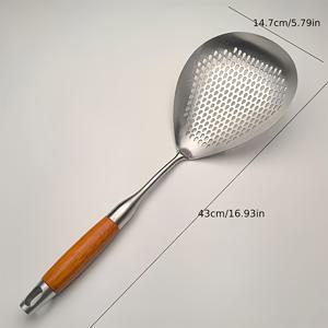 TEMU 스테인리스 스틸 스트레이너 1개 - 튀김, 핫팟, 요리, 베이킹에 적합한 튼튼한 주방용품 - 물기 제거 용이, 내열성, 식기세척기 사용 가능 - 레스토랑 및 가정 주방 모두에게 훌륭한 선택