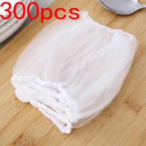 TEMU 300개 일회용 싱크대 필터 백 - 주방 청소를 간편하게 하는 흰색 메시 필터, 음식물 조각 및 오염물질을 포획, 완벽한 배수 보장, 기능성 주방 도구, 효율적인 여과 재료.|싱크대