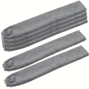 TEMU 6개입, 재사용 가능한 먼지 클리너 교체용 - 가구 밑 청소용 마이크로파이버 커버 - 세탁 가능하고 편리한 홈 & 오피스용 청소 용품, 청소 액세서리