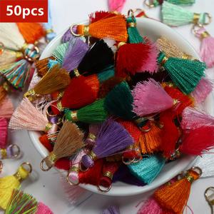 TEMU 50개의 혼합 색상 25mm 아이템이 포함된 세트, 금색 실 반지, 원, 티셔츠, 손수작업 DIY 보우 헤어핀 커튼 공예품.