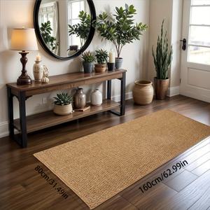TEMU 빈티지 브라운 모조 황마 매트 - 현대적인 파인애플 패턴 매트, 침실, 거실 분위기, 발코니, 현관, 입구, 주방 욕실 복도 장식용, 봄/여름 시즌|발매트