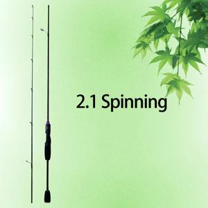 TEMU UL 튜닝 낚싯대, 솔리드 카본 파이버 팁, 튼튼하고 가벼움, 높은 반응성과 민감성, 1.8미터 및 2.1미터로 제공, 다양한 야외 낚시 및 장거리 캐스팅에 적합. 세라믹 길이의 금속 브래킷이 특징입니다.