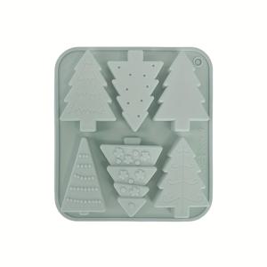 TEMU 1개 크리스마스 트리 실리콘 몰드 - 6가지 다양한 디자인, 티어 패턴, 파스텔 컬러, DIY 주얼리, 비누, 레진 공예용, 유연하고 재사용 가능, 쉬운 탈형, 무독성 소재 호환, 휴일 장식, 파티 선물, 핸드메이드 선물, 내구성 있는 재료, 창의적인 디자인, 클레이 및 주얼리 제작
