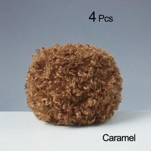 TEMU 4팩 비키린 울트라소프트 플러시 실 볼 - 각 50g (카키, 베이지, 브라운) 퍼지 크로셰 & 니팅 DIY 공예용, 모자, 담요, 스웨터, 백팩 - 겨울용 따뜻한 실 & 크리스마스 선물|뜨개실