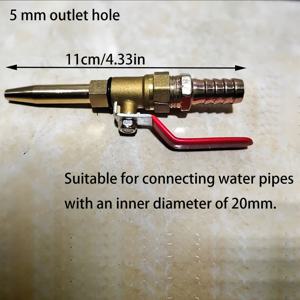 TEMU 고압 스프레이 건 헤드 - 인체공학적 핸들, 내구성 강한 금속 구조, 조절 가능한 노즐로 효율적인 물뿌리기 및 청소, 정원·잔디·야외용, 튼튼한 디자인, 튜보 노즐, 고압 회전식 드레인 노즐, 자동차 세차용|물총