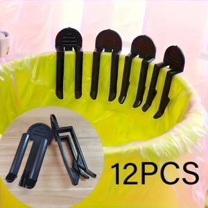 TEMU 12개 주방 쓰레기봉투 홀더 클립, 쓰레기통용