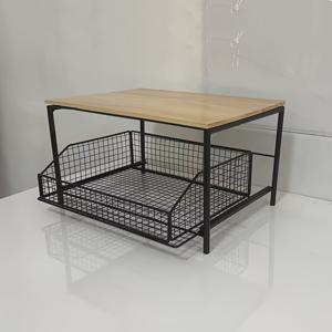 TEMU 1개 FARIDABIO 전자레인지 선반 정리대 - 내구성 강한 원목 & 금속 구조, 오픈 선반 + 서랍 수납 - 주방, 사무실, 가정용 공간 절약형 카운터탑 오거나이저 - 견고한 작업대 선반 - 전자레인지, 프린터, 스캐너 호환 가능 - 모던 디자인, 멀티 기능 서랍, 고급 소재, 주방 애호가를 위한 스타일리시 디자인