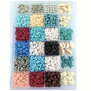 TEMU 3200피스 바다 휴가 주얼리 만들기 키트 - 바다거북 & 참, 천연석 & 폴리머 클레이 비즈 포함 - DIY 해변 테마 팔찌 & 목걸이 만들기 - 성인 및 모든 기술 수준을 위한 올인원 공예 세트|DIY