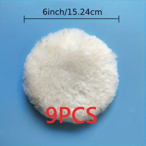 TEMU 9/19/29pcs 자동차 왁스 스펀지 세트, 자가 접착 폴리싱 패드 및 글레이즈 볼 포함 페인트 수정 디스크