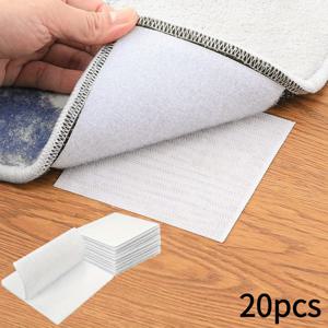 TEMU 20개 세트 강력 접착식 후크 앤 루프 패스너 - 잔여물 없음, 재사용 가능 카펫, 바닥재, 벽면, DIY 프로젝트용 인터로킹 테이프 - 원목, 타일, 카펫 호환 - 홈오피스, 캠핑에 이상적 - 내구성 PVC, 미끄럼 방지 그립, 듀얼 사이드 테이프, 잔류물 없는 접착제, 가정 정리용 (20개입)|캠핑매트