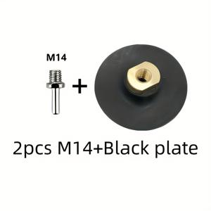 TEMU 2개 10.16cm 고무 베이스 연마 및 연삭 디스크, M14 앵글 그라인더용 접착식 연마 패드 - 4인치 M14 고무 백패드, 내구성 강화, 자가접착식, 앵글 그라인더용 폴리싱 및 연삭 디스크