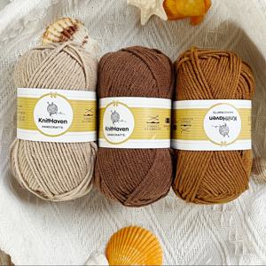 TEMU 3개 세트 소프트 니팅 실 볼 - DIY 크로셰, 뜨개질, 직조용 - 가방, 모자, 쿠션 만들기 등 공예 프로젝트에 적합 - 초보자 친화적 - 베이지/흰색/파랑/빨강/오렌지/회색 - 공예 필수품, 핸드메이드 액세서리, 부드러운 질감, 섬유, 홈크래프터