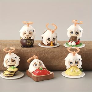 TEMU 다양한 포즈를 취하는 귀여운 캐릭터들이 특징인 랜덤 디자인 애니메이션 스타일 정원 조각상. 애니메이션 매니아 및 수집가에게 완벽하며 수집용품으로 적합합니다. | 장난기 넘치는 포즈 | 정교한 장인 정신