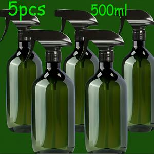 TEMU 3/4/5/6개 다기능 스프레이 병, 리필 가능 용기, 500ml 대용량 디스펜싱 병, 샴푸, 샤워 젤, 청소 솔루션, 정원 미용실 등에 적합