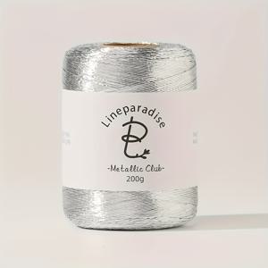 TEMU 1mm 금속 뜨개질 실 - 롤당 550m/1640.42ft, 크로셰, 레이스 및 홈 데코레이션용 | 은색, 로즈 골드, 가방 장식, 실 선택