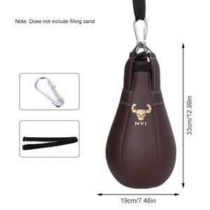 TEMU 복싱용 행잉 할로우 샌드백, 소형 샌드백, 반사 볼, 가정용 구레나룻 모양 샌드백, 풀업 바에 걸어 사용하는 복싱 훈련 장비