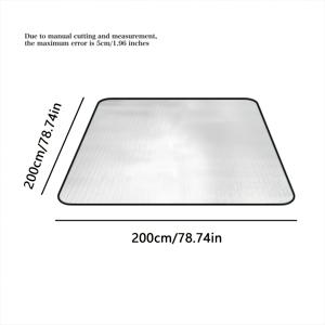 TEMU 4인용 대형 직사각형 폼 캠핑 매트 - 휴대용 경량 야외 수면 패드, 보관 가방 포함, 내구성 있는 사계절 디자인 (캠핑, 하이킹, 및 피크닉용)